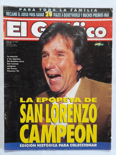 El Grafico Nº 3951 - San Lorenzo Campeon Clausura 1995