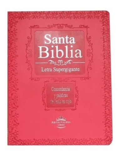 Biblia Letra Supergigante Reina Valera 1960 Rosa + Regalos