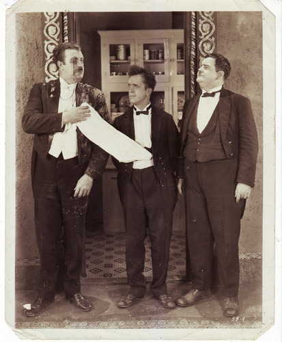 Antigua Fotografía De Él Gordo Y El Flaco (laurel Y Hardy)