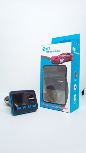 Adaptador Transmisor Fm Para Carro Bluetooth Usb Y Sd 12v