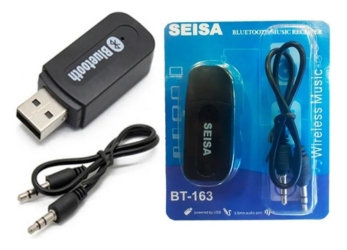 Receptor Usb Bluetooth Para Audio Musica Stereo Auto Aux 3.5