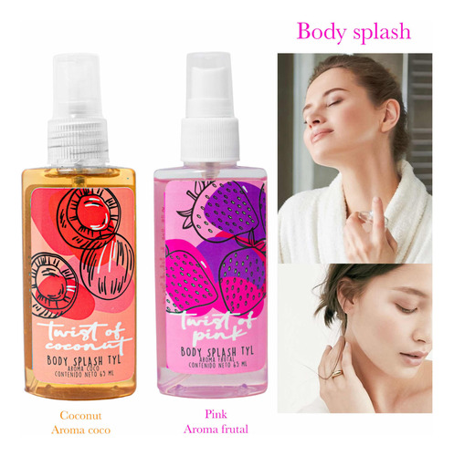 Body Splash Turist Of Pink Coconut Aroma Frutal Coco Cuerpo