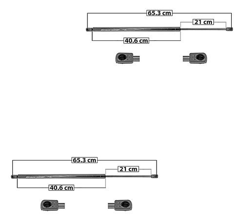 Par Amortiguadores De 5a Puerta Jeep Commander 06-11 Spart