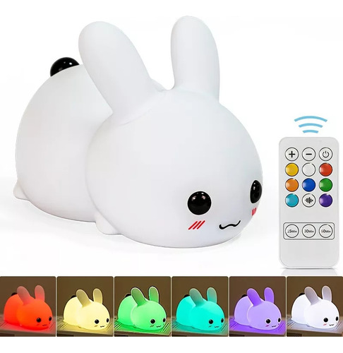 Lámpara De Noche Led Para Decoración De Conejitos, Lámpara D