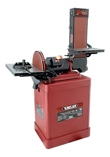 Lijadora de Banda y Disco KNOVA KN BD-1248 | 12"x6"x48", Motor 1.5 HP, 127V, Inclinación 0°-45°, Recolección de Polvo, 762 m/min, Monofásica