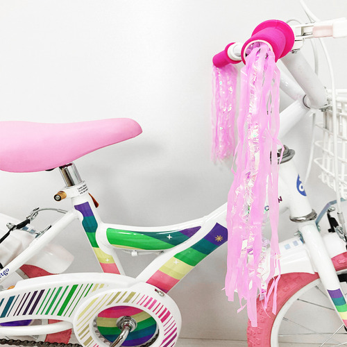 Bicicleta Rainbow 16 Paseo Niñas 2024 Con Canasto Color Rosa