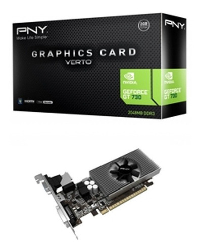 Tarjeta De Video Pny Gt 730 Pci-e 2gb Dvi/hdmi/vga