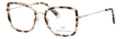 Anteojos Armazones Mariana Arias Ma385 Oro Print Oro