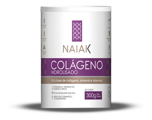 Colágeno Hidrolisado 300g - Naiak Sabor Sem sabor