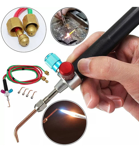 E Kit De Soldagem Portátil Com Tocha De Oxigênio