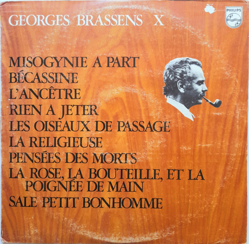 Vinilo Lp Georges Brassens Hecho En Francia Impecable Estado