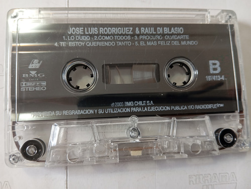 Cassette José Luis Rodríguez & Raúl Di Blasio (#286 (Usado)