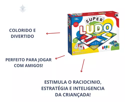 JOGO LUDO 16 PINOS 1 DADO LD - Real Atacado