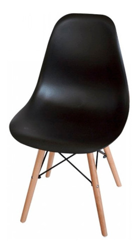 Silla Eames  De Comedor Diseño Blanca Negra Oferta