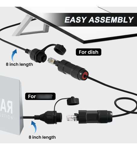 Starlink Adaptador Ethernet V3 Starlink Mini Negro Mmg