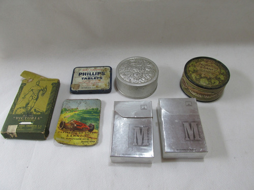 Lote De Antiguas Latas Y Envases Phillips Tablets Y Otros