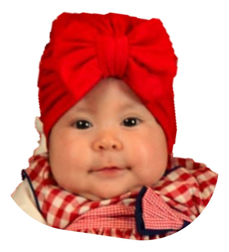 6 Gorros Turbantes Para Bebés Niñas, Algodón Seda, Headwraps