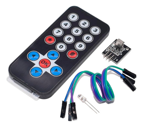 Kit Receptor Infrarrojo Ir 1838b Control + Modulo Arduino Mv