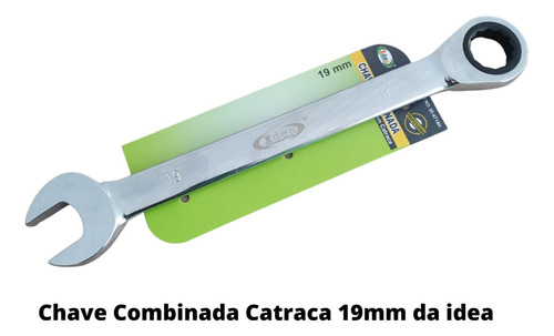 Chave Combinada Catraca 19mm Chrome Vanadium Profissional 