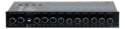 Ecualizador Gráfico De 9 Bandas Auto Square, Audio Digital P