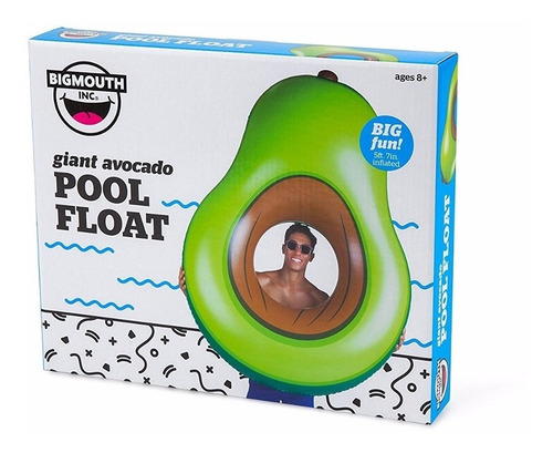 Aguacate Gigante Inflable Flotador Alberca 1.82mts De Largo