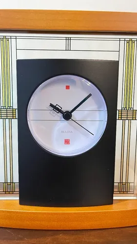 Reloj Bulova Escritorio Frank Lloyd Coleccionable Elegante Env o