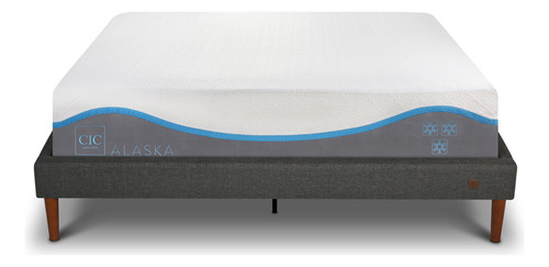 Cama Europea Curve Alaska 2 Plazas Blanco