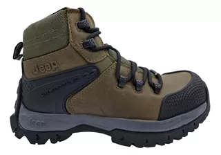 Botas Verdes De Piel Jeep Hombre 3560 Casco Seguridad