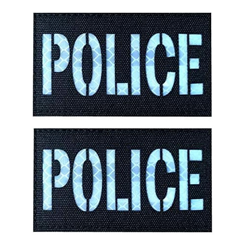 2 Parches Reflectantes De Policía Panel Reflectante Y ...