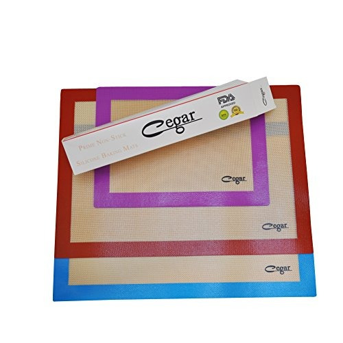 Cegar Premium Non-stick Silicone Baking Mat Sheet (colorido