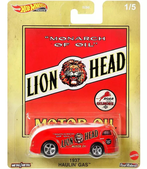 Hot Wheels Premium 1937 Hauling' Gas Real Riders Lion Head