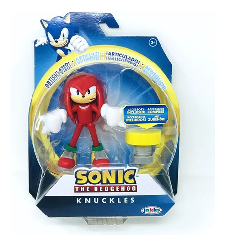  Figura Articulada Knuckles  Sonic The Hedgehog  