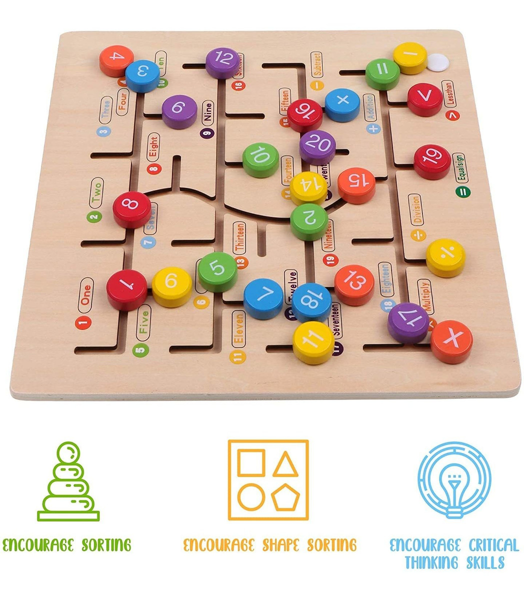 Juguetes Montessori Para Bebés |juego De Mesa De Números ...