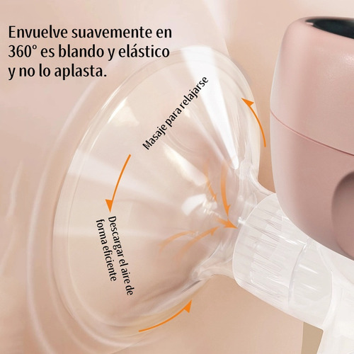 Extractor De Lactancia Portátil, Extractor De Leche Eléctrico Extractor De Leche Materna De 4 Modos Y 9 Niveles, Extractor De Leche De Silicona De Poco Ruido, Bomba De Lactancia Portátil Recargable