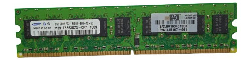 Memoria Hp 450260-b21 2gb 1x2gb Pc2-6400e 2rx8 Dimm