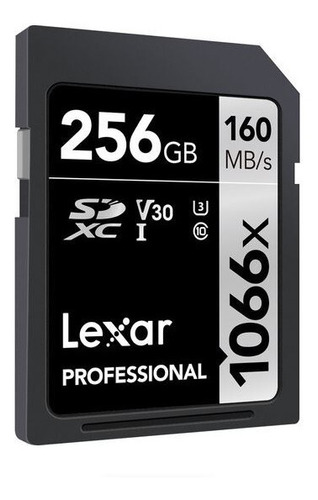 Tarjeta De Memoria Sd Xc 256 Gb Lexar Profesional 1066x 