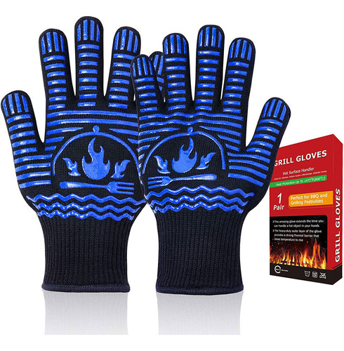 Guantes Resistentes A Altas Temperaturas 500-800 Grados1 Par