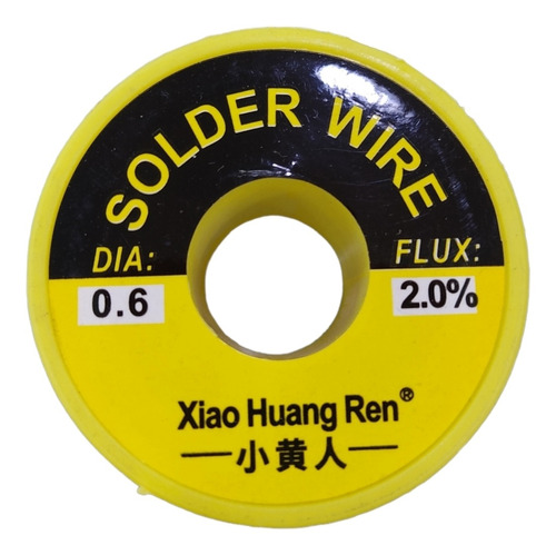 Rollo De Estaño 0.6mm Huang Ren 0.2% Flux 100gramos (4183)