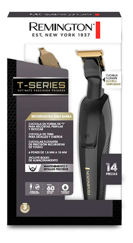 Recortadora De Barba Remington T Series Mb20a + 6 Peines
