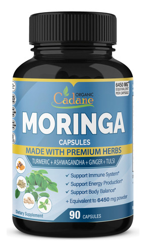 Capsulas De Extracto De Moringa Organica De 6450 Mg, Suminis