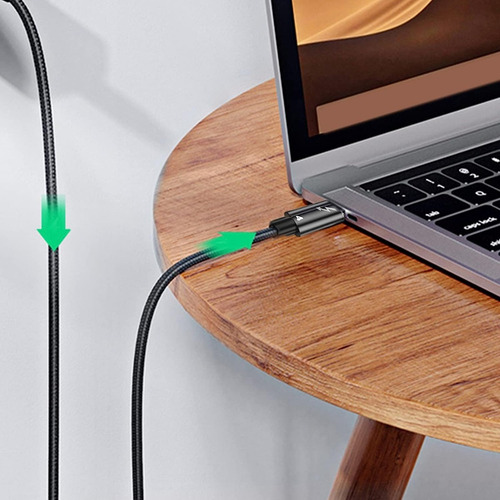 Cable Thunderbolt 4 100w Usb Tipo C 1 Metro 8k 40gbps 5amp