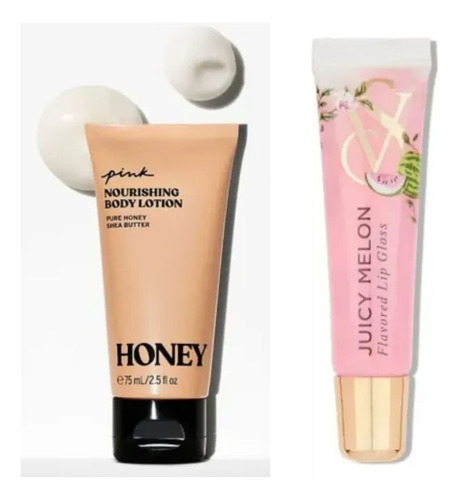 Crema Corporal Pink Victoria's Secret + Gloss De Vs Honey