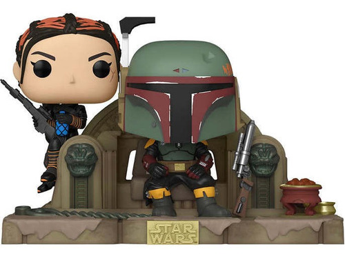 Figura Funko Pop Boba Fett Y Fennec Shand En Trono Star Wars