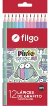 Comprar Lapices De Grafito Negro Filgo Hb Cuerpo Pastel X12 Unidades
