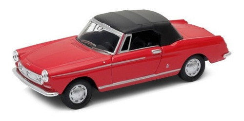 Welly 1:34 Peugeot 404 Cabriolet (soft Top) Rojo 43604h-cw