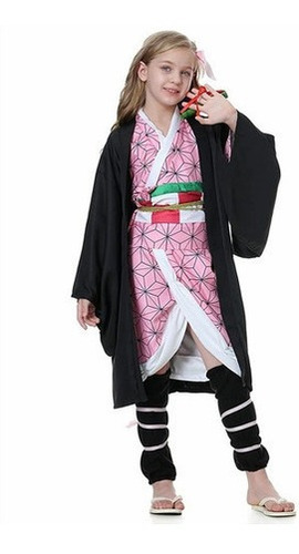 Cosplay Disfraz Anime - Kamado Nezuko Kimono Niño Cosplay