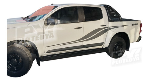 Calcos Franjas Chevrolet S10 Olas 2013 / 2022 - Ploteoya