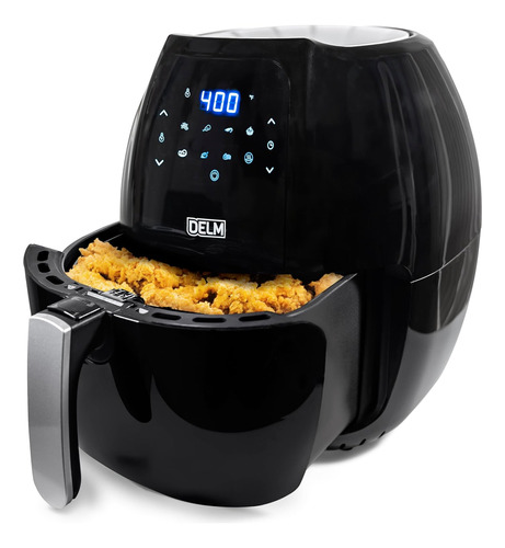 Air Fryer 8 In 1 Easy Basket 6.3 Qt With Recipe Book Sm...