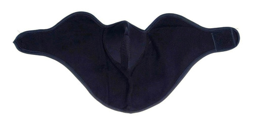 Cuello Barbijo Micro Polar Neoprene Sky Moto Belcro Negro