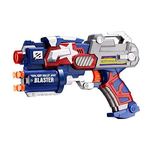 Juguete Pistola De Dardo Capitan America Soft Bullet Blaster